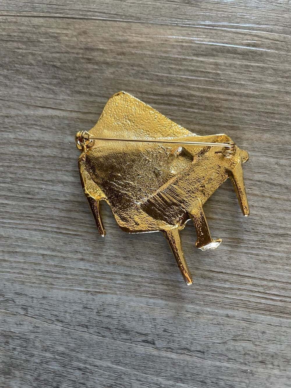 Vintage Gold Tone Grand Piano Brooch Pin - Picture 3 of 3